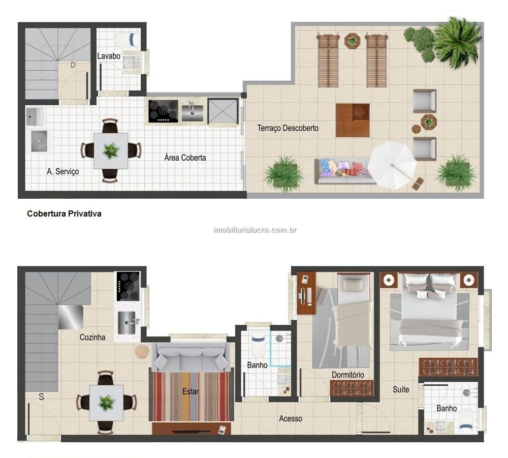 Cobertura Duplex à venda na Rua Sud MenucciVila Camilópolis - 152240-16.jpeg